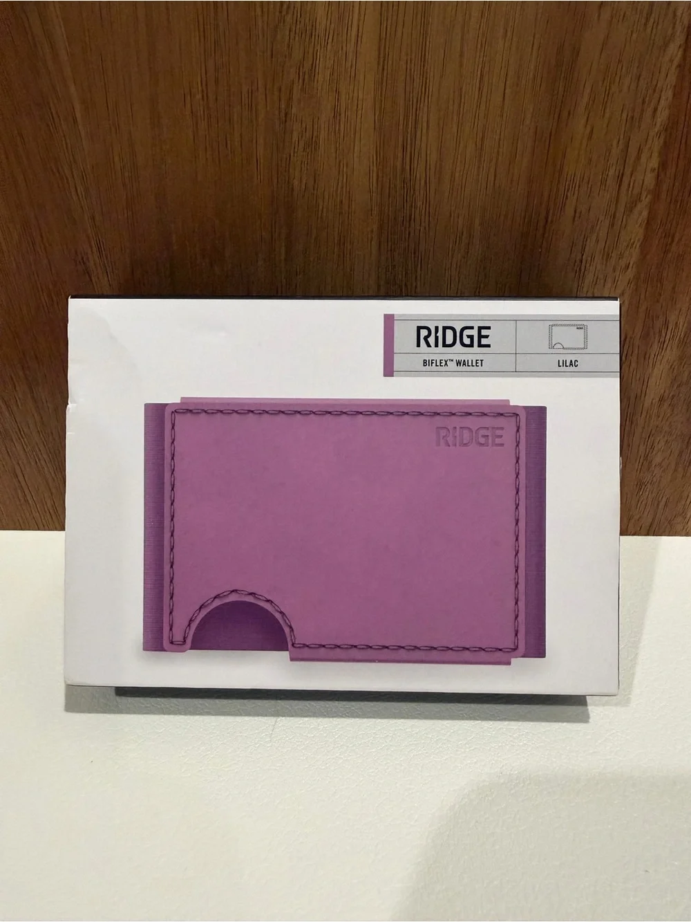 Ridge Lilac Cardholder Wallet - Slim Leather Card Sleeve